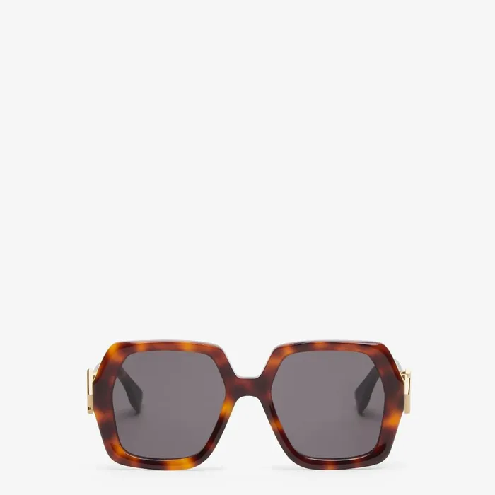 Fendi Sunglasses FF Diamonds Low Bridge Fit Havana Acetate Sunglasses 8211 Women Fendi Sunglasses FF Diamonds Low Bridge Fit Havana Acetate Sunglasses 8211 Women