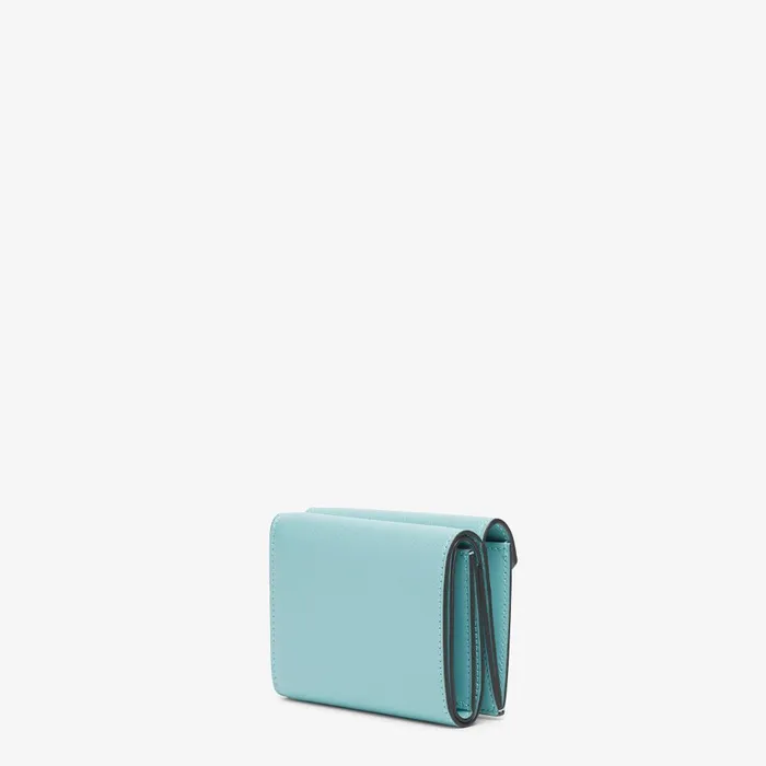 Fendi Wallets FF Diamonds Wallet Light Blue Leather Wallet 8211 Women