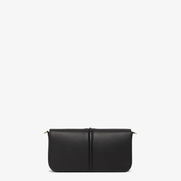 Fendi Wallets On Chain Fendigraphy Wallet On Chain Black Leather Wallet 8211 Women