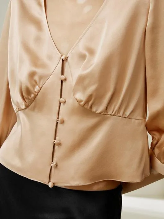 Fitted Retro Corset Silk Top 8211 Affordable Silk Blouses 100 Silk Women Blouses Lilysilk Shirts