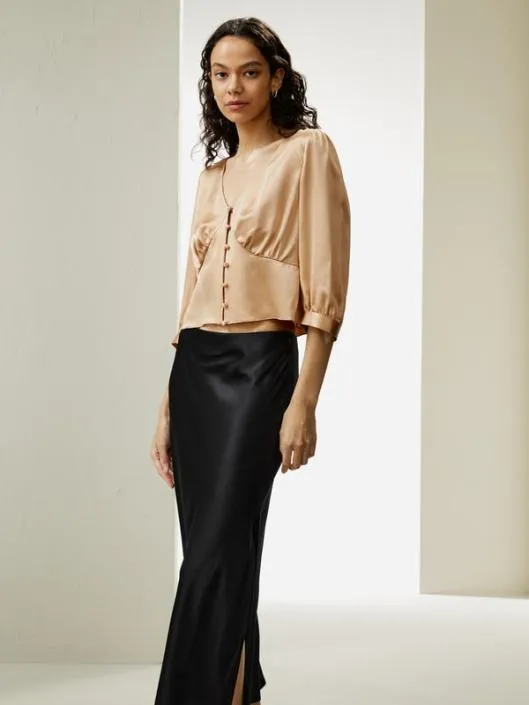 Fitted Retro Corset Silk Top 8211 Affordable Silk Blouses 100 Silk Women Blouses Lilysilk Shirts