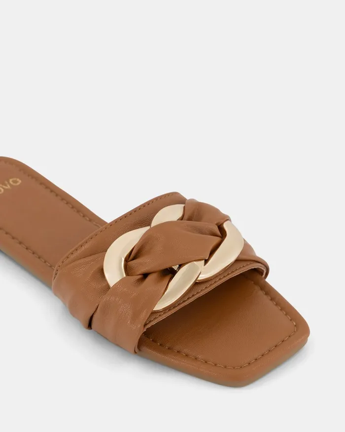 Flat Sandals NOVO Shoes Women SAGAR CARAMEL Sandals