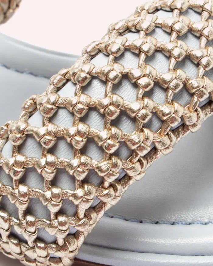 Flats Women Alexandre Birman Lilla Woven 30 Serene Blue