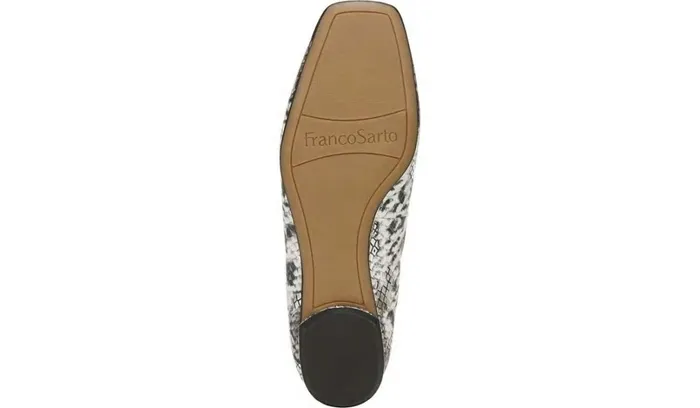 Flats Women Franco Sarto Franco Ailee Flat Silver Snake Metallic