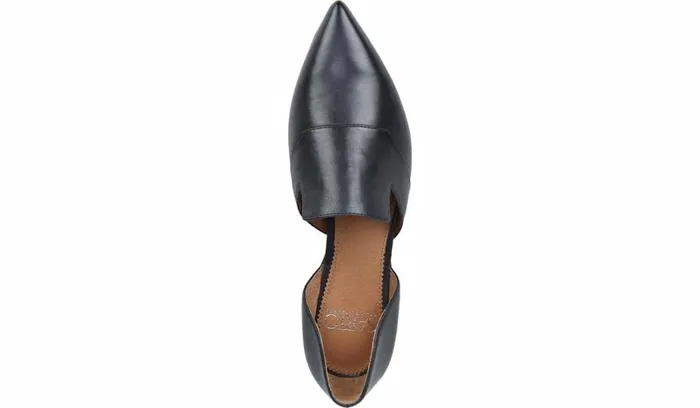 Flats Women Franco Sarto Sarto Toby D039Orsay Flat Navy Leather