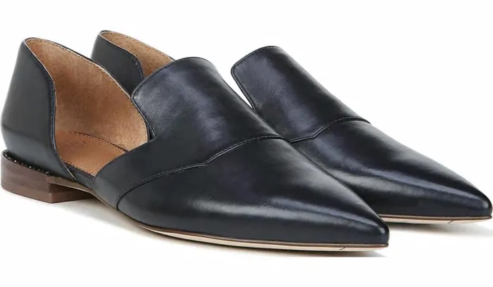 Flats Women Franco Sarto Sarto Toby D039Orsay Flat Navy Leather