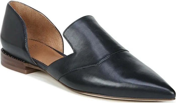 Flats Women Franco Sarto Sarto Toby D039Orsay Flat Navy Leather