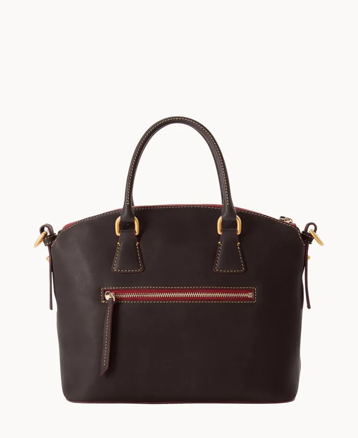 Florentine Domed Satchel Brown Tmoro Woman Dooney and Bourke Satchels Florentine Domed Satchel Brown Tmoro Woman Dooney and Bourke Satchels
