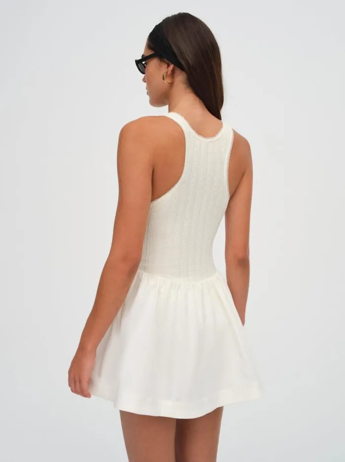 For Love and Lemons Dresses Billie Pointelle Mini Dress Ivory 8211 Women For Love and Lemons Dresses Billie Pointelle Mini Dress Ivory 8211 Women