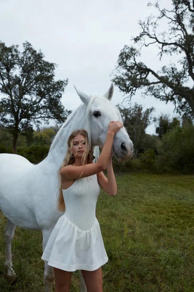 For Love and Lemons Dresses Billie Pointelle Mini Dress Ivory 8211 Women For Love and Lemons Dresses Billie Pointelle Mini Dress Ivory 8211 Women