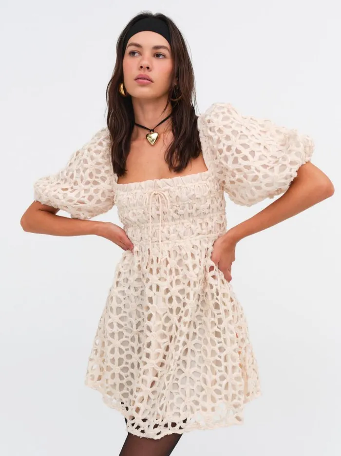 For Love and Lemons Dresses Brooke Mini Dress White 8211 Women