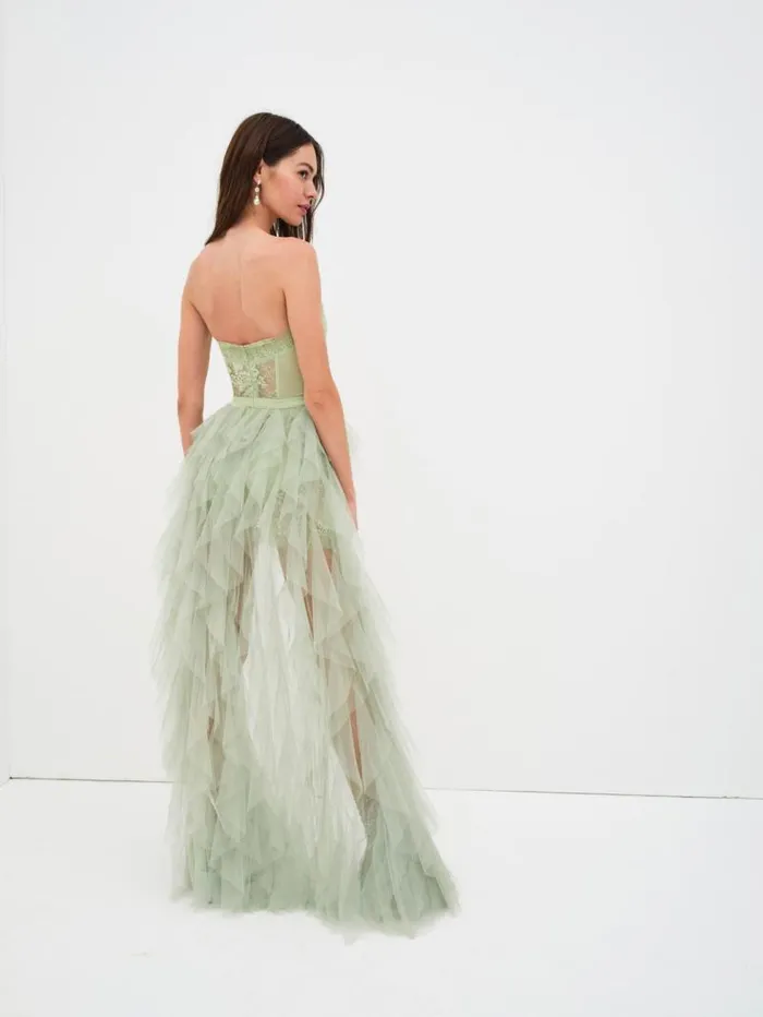For Love and Lemons Dresses Bustier Gown Green 8211 Women