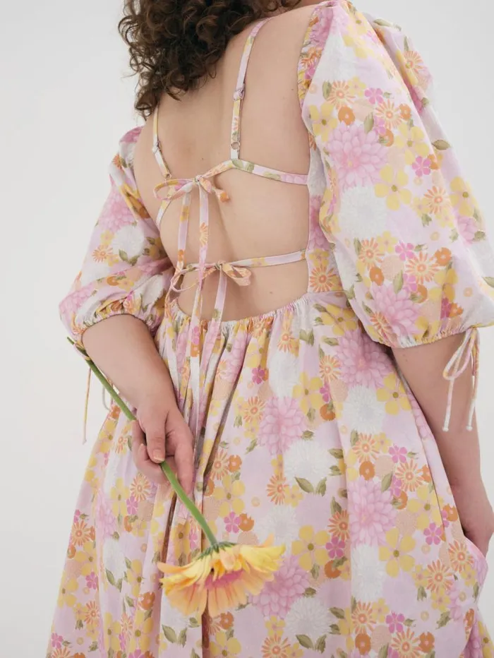 For Love and Lemons Dresses Carrie Midi Dress Pink 8211 Women For Love and Lemons Dresses Carrie Midi Dress Pink 8211 Women