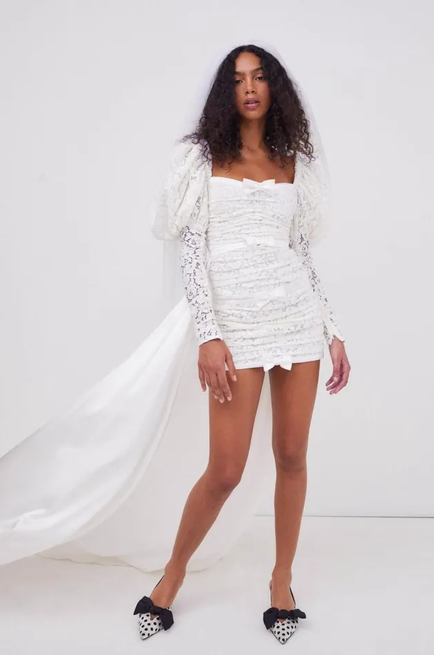 For Love and Lemons Dresses Colette Bridal Gown White 8211 Women