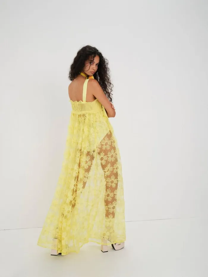 For Love and Lemons Dresses Emma Maxi Dress Yellow 8211 Women For Love and Lemons Dresses Emma Maxi Dress Yellow 8211 Women