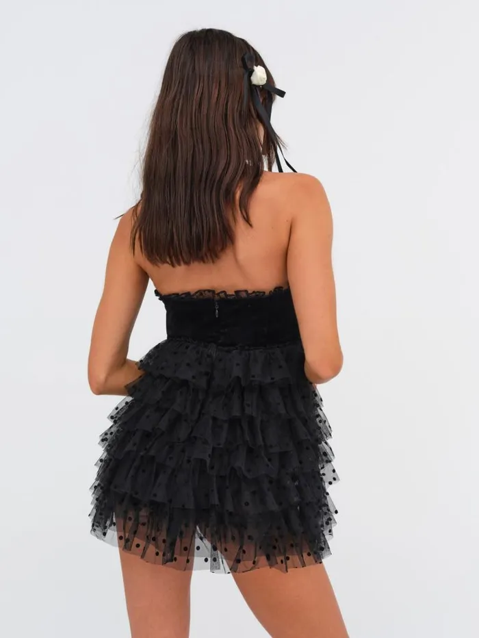 For Love and Lemons Dresses Jourdan Off The Shoulder Mini Dress Black 8211 Women