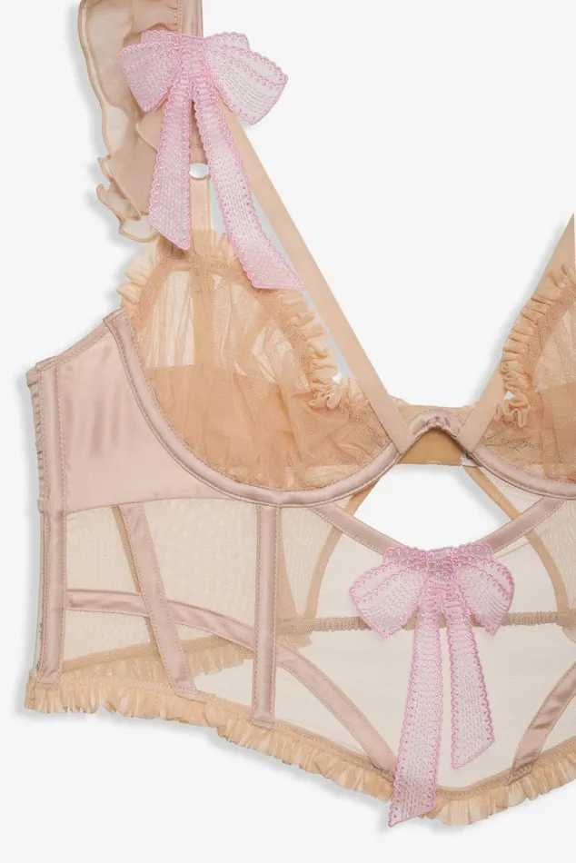 For Love and Lemons Lingerie Akeria Bustier Neutral 8211 Women For Love and Lemons Lingerie Akeria Bustier Neutral 8211 Women