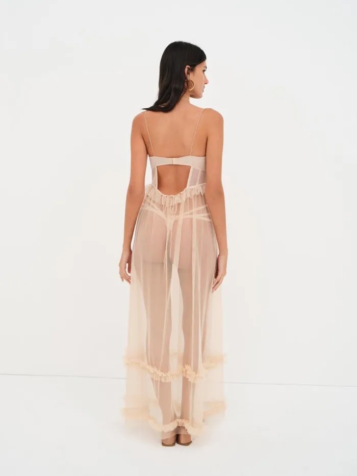 For Love and Lemons Lingerie Akeria Maxi Slip Dress Pink 8211 Women For Love and Lemons Lingerie Akeria Maxi Slip Dress Pink 8211 Women
