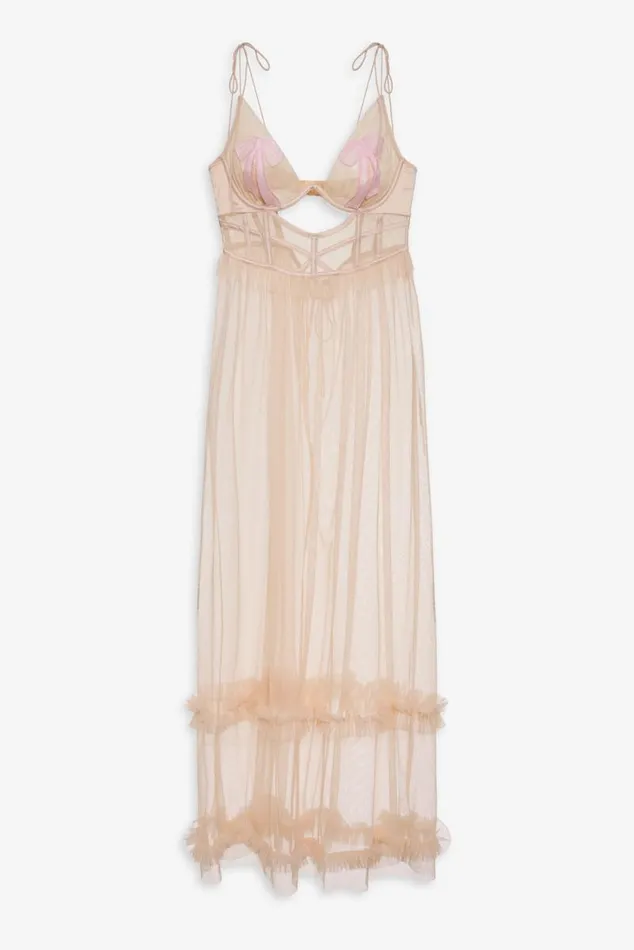For Love and Lemons Lingerie Akeria Maxi Slip Dress Pink 8211 Women For Love and Lemons Lingerie Akeria Maxi Slip Dress Pink 8211 Women