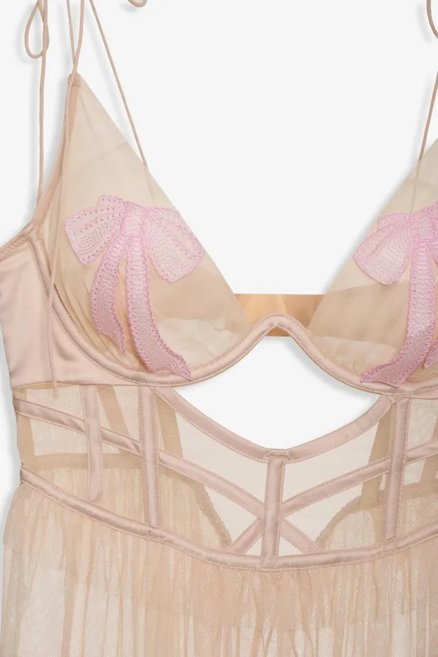 For Love and Lemons Lingerie Akeria Maxi Slip Dress Pink 8211 Women For Love and Lemons Lingerie Akeria Maxi Slip Dress Pink 8211 Women