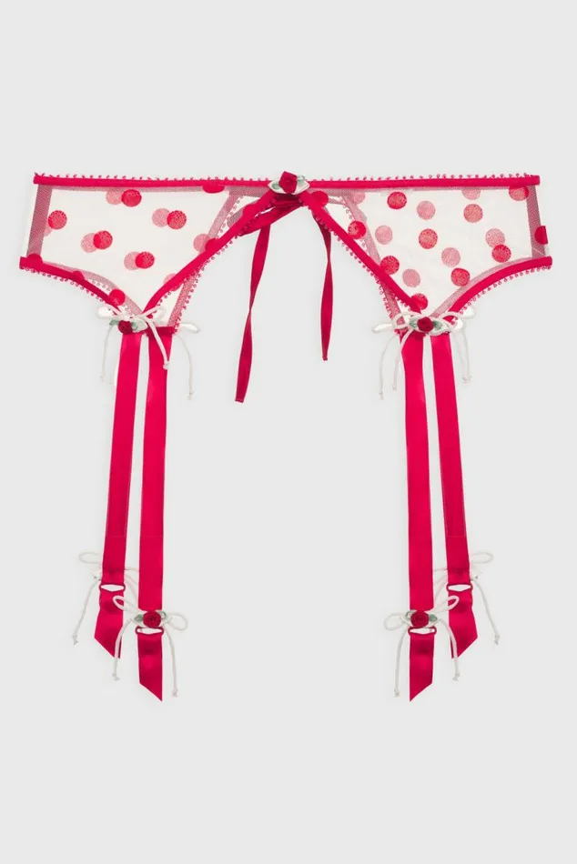 For Love and Lemons Lingerie Indy Garter Belt Red 8211 Women