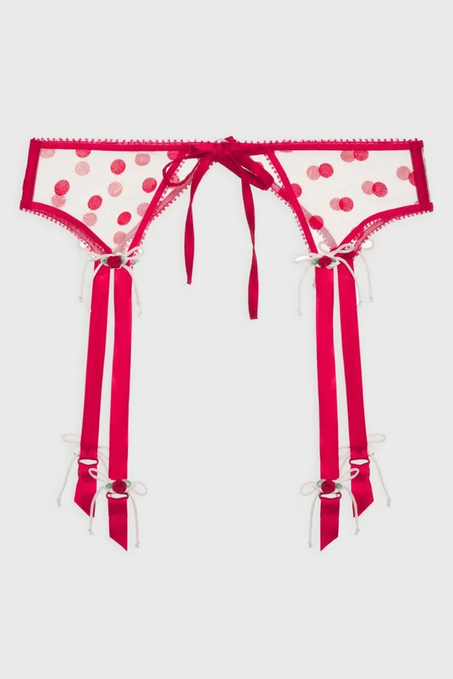 For Love and Lemons Lingerie Indy Garter Belt Red 8211 Women