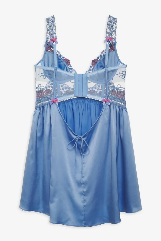 For Love and Lemons Lingerie Katara Slip Dress Blue 8211 Women For Love and Lemons Lingerie Katara Slip Dress Blue 8211 Women