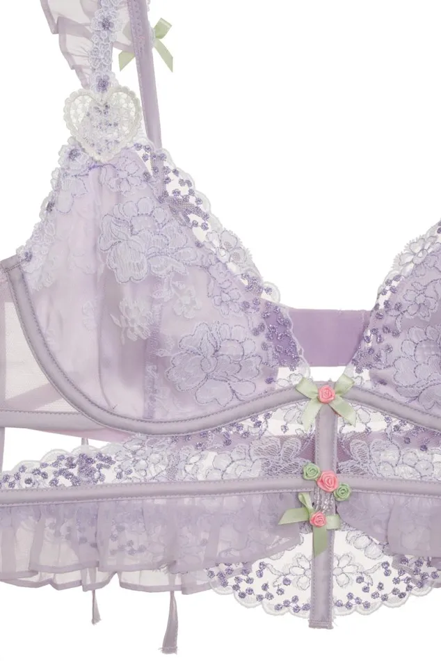 For Love and Lemons Lingerie Margaux Bustier Purple 8211 Women For Love and Lemons Lingerie Margaux Bustier Purple 8211 Women