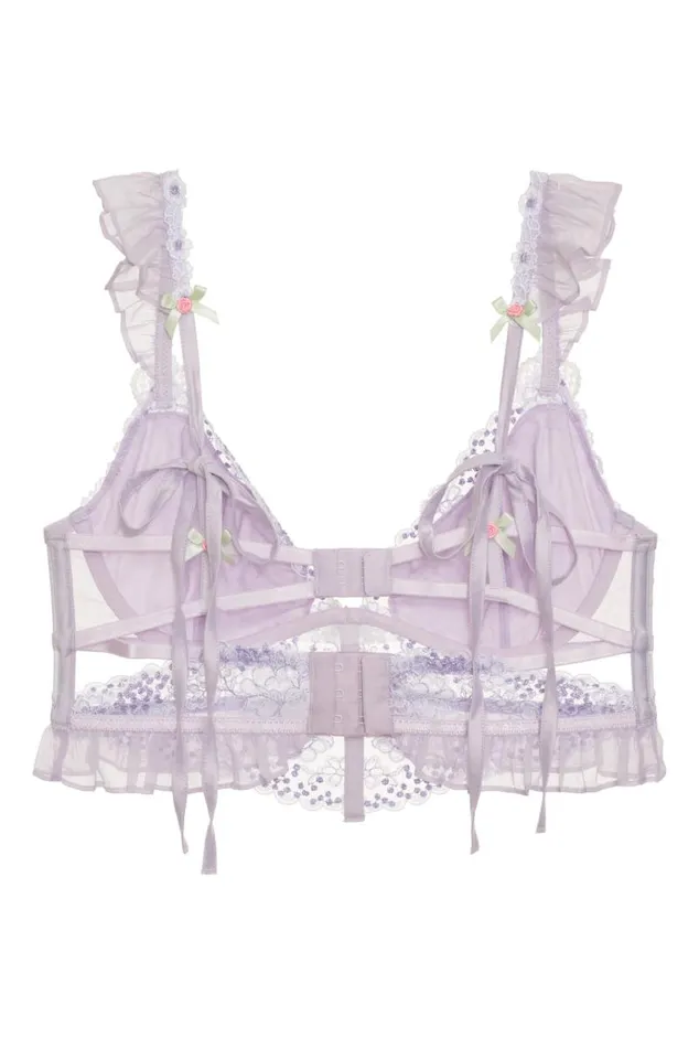For Love and Lemons Lingerie Margaux Bustier Purple 8211 Women For Love and Lemons Lingerie Margaux Bustier Purple 8211 Women