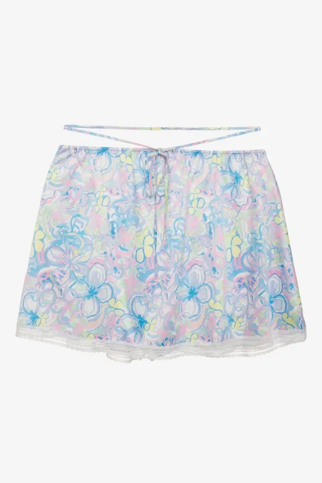 For Love and Lemons Lingerie Midsummer Floral Skirt Blue 8211 Women For Love and Lemons Lingerie Midsummer Floral Skirt Blue 8211 Women
