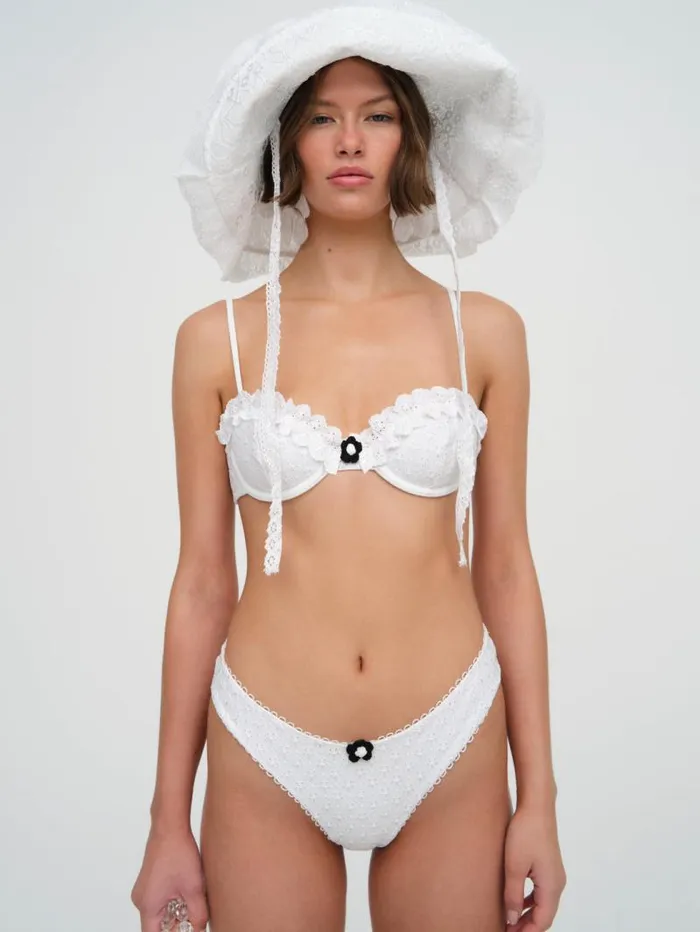 For Love and Lemons Swim Lilith Bikini Bottom White 8211 Women For Love and Lemons Swim Lilith Bikini Bottom White 8211 Women