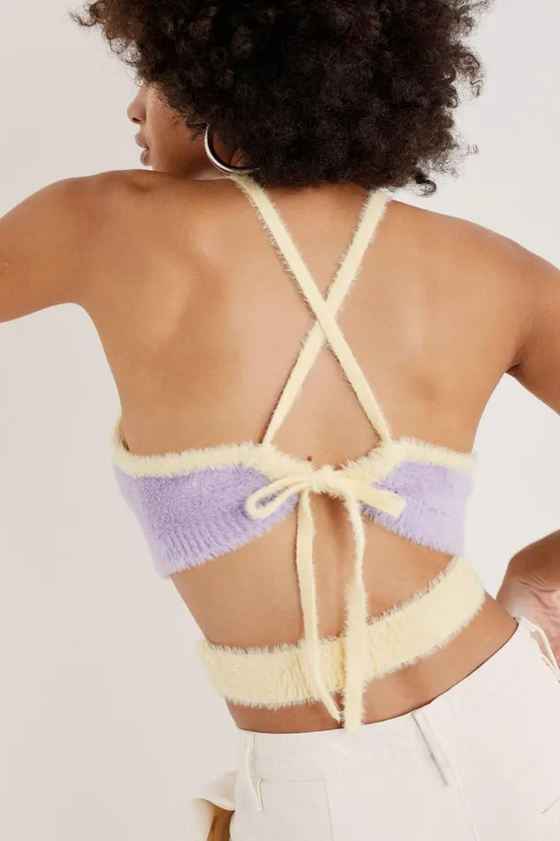 For Love and Lemons Tops Maureen Cut Out Top Purple 8211 Women For Love and Lemons Tops Maureen Cut Out Top Purple 8211 Women