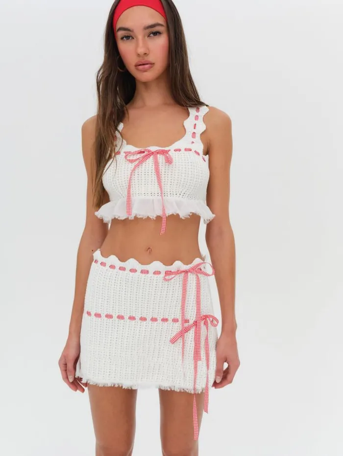 For Love and Lemons Tops Sora Top Ivory 8211 Women