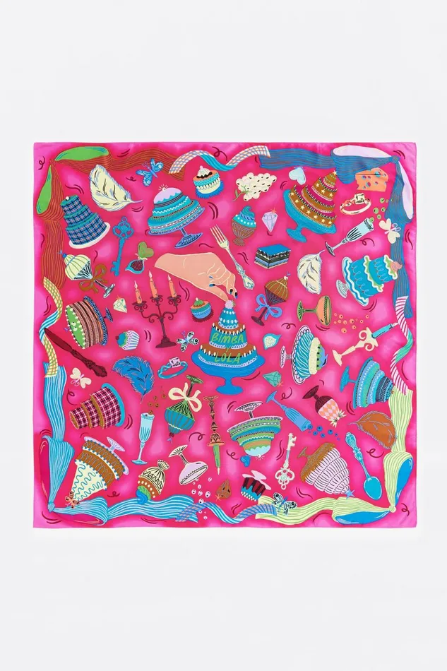 Fuchsia Cake Scarf Fuchsia Women Bimba Y Lola Scarves