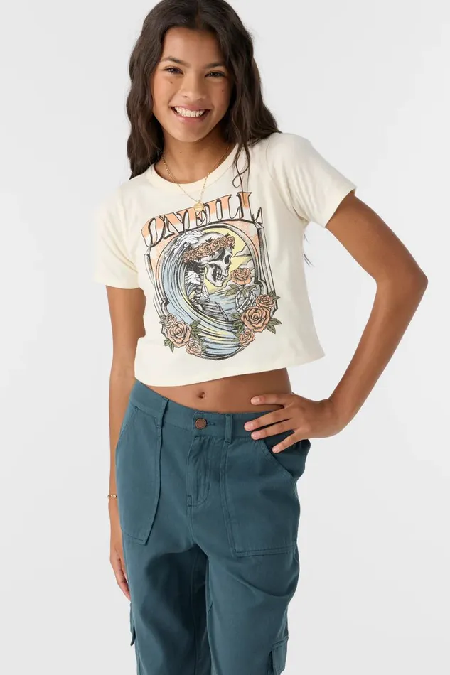 GIRL039S BEGONIAS TEE Winter White Kids O039NEILL Girl039S Clothing