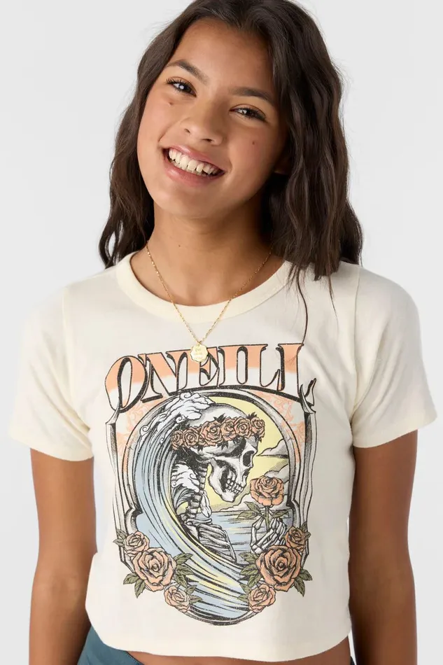 GIRL039S BEGONIAS TEE Winter White Kids O039NEILL Girl039S Clothing