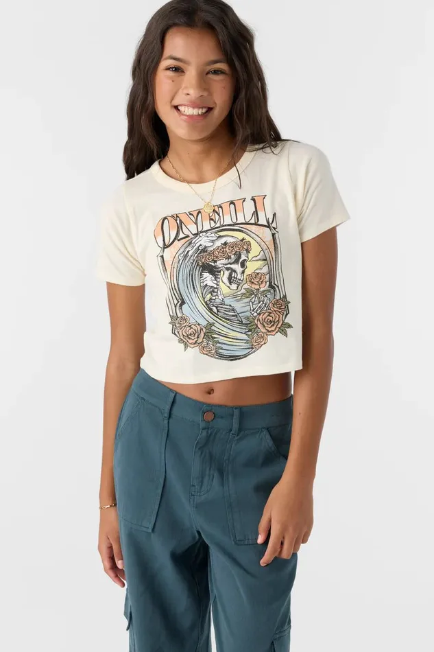 GIRL039S BEGONIAS TEE Winter White Kids O039NEILL Girl039S Clothing