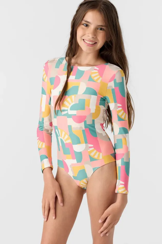 GIRL039S LISBON GEO TWIST BACK SURF SUIT Women O039NEILL Girl039S Swim