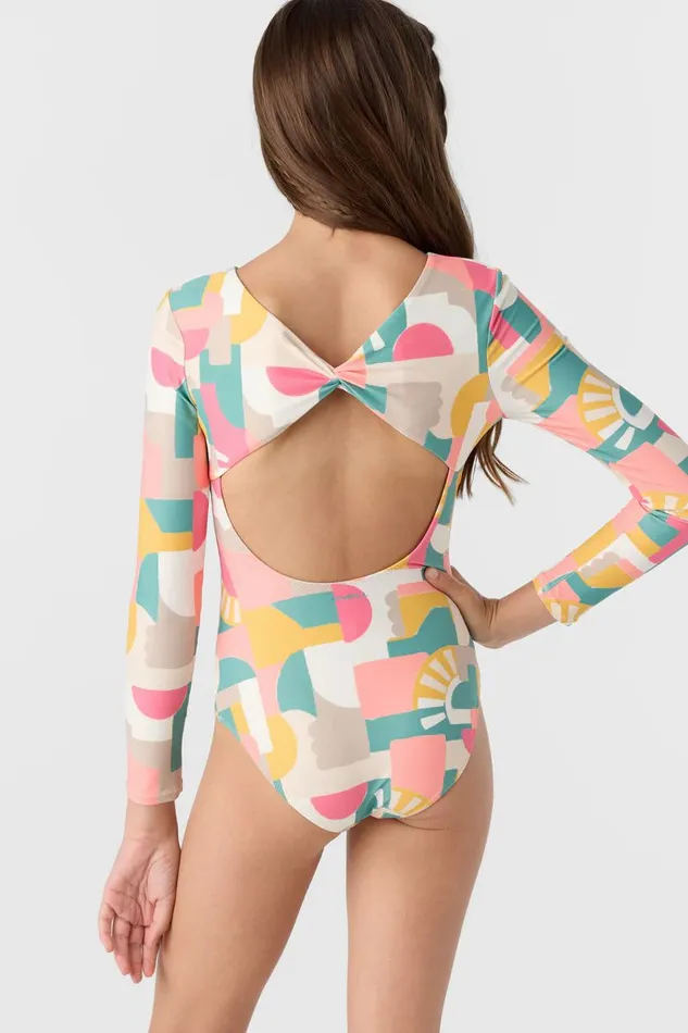 GIRL039S LISBON GEO TWIST BACK SURF SUIT Women O039NEILL Girl039S Swim