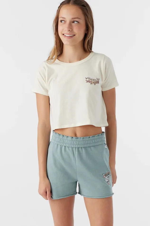 GIRL039S TORI LOUNGE SHORTS Silver Blue Kids O039NEILL Girl039S Clothing