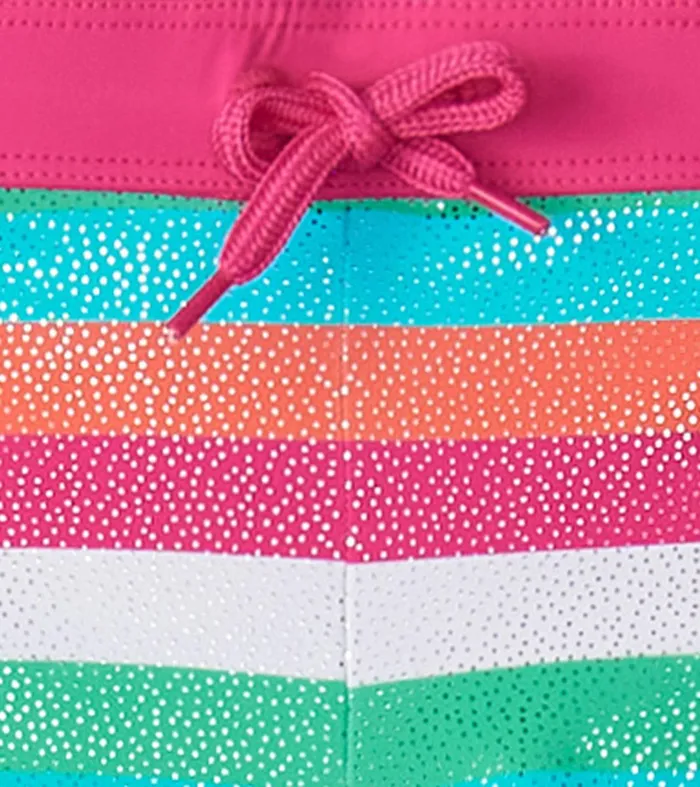 Girls Rainbow Palm Swim Shorts Hatley