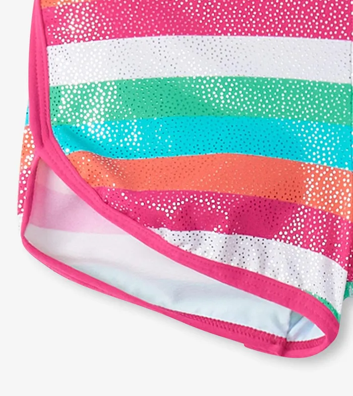 Girls Rainbow Palm Swim Shorts Hatley