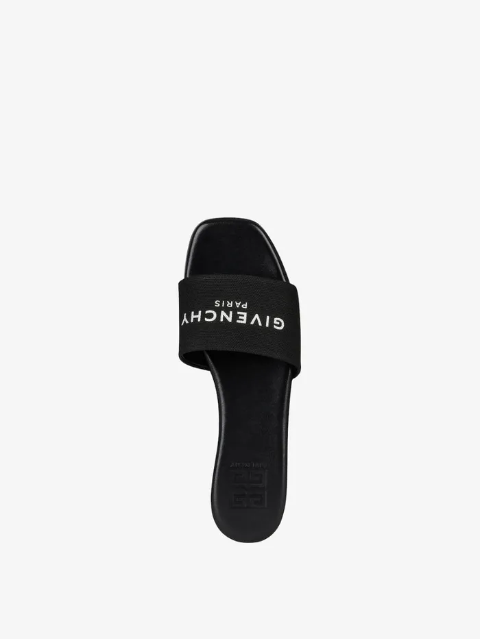 Givenchy 4G Mules In Canvas Black Women Shark Lock