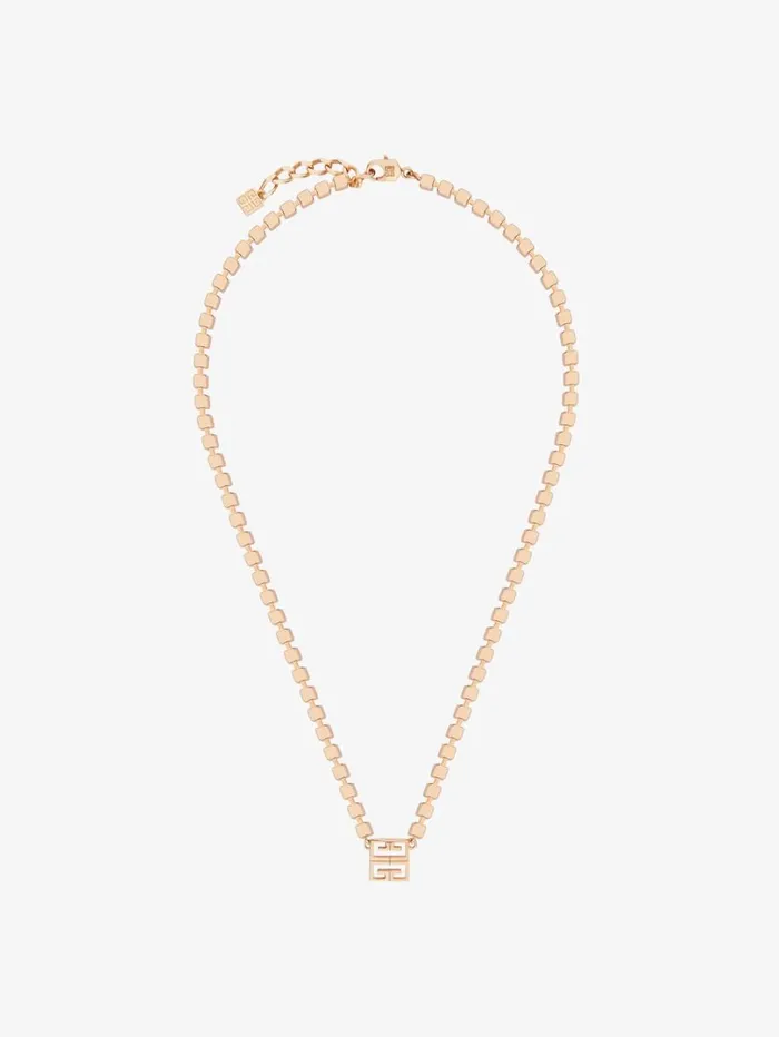 Givenchy 4G Necklace In Metal With Crystals Rose Golden Women Jewelry Givenchy 4G Necklace In Metal With Crystals Rose Golden Women Jewelry