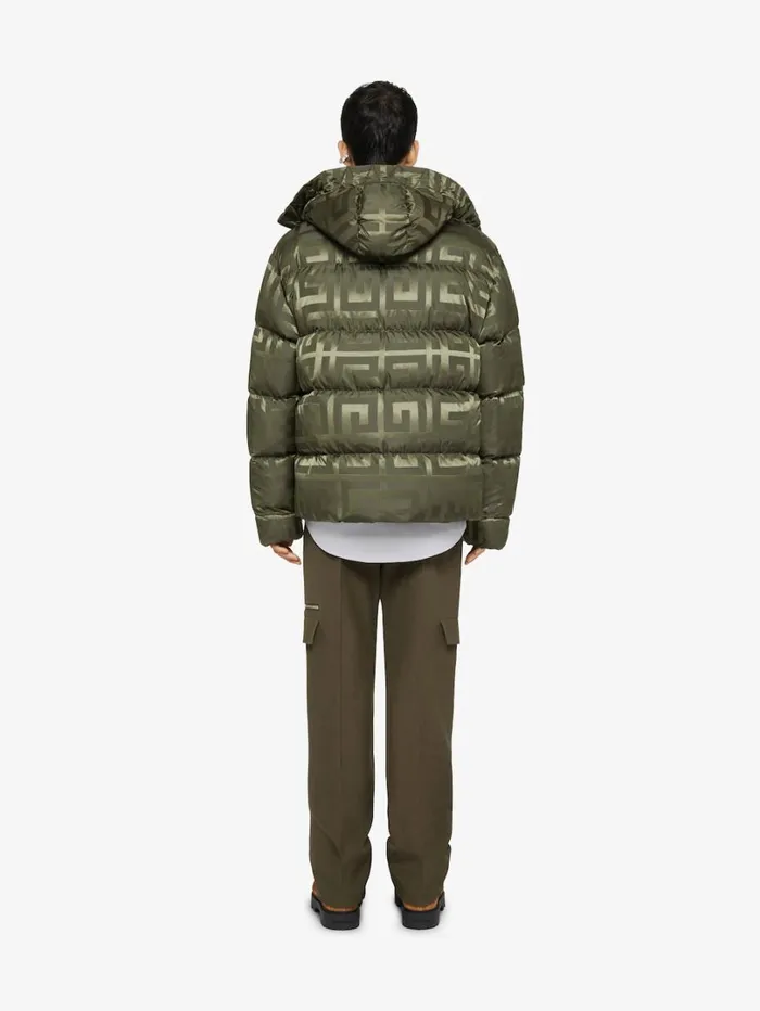 Givenchy 4G Puffer Jacket Khaki Men Outerwear and Blousons