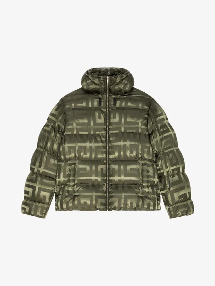 Givenchy 4G Puffer Jacket Khaki Men Outerwear and Blousons