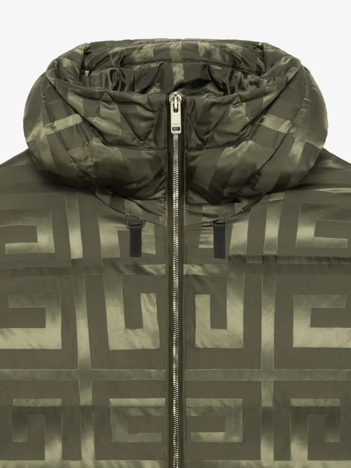 Givenchy 4G Puffer Jacket Khaki Men Outerwear and Blousons