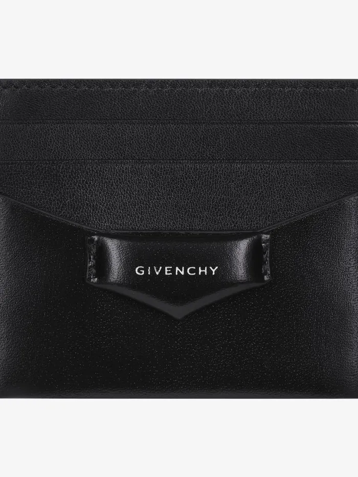 Givenchy Antigona Card Holder In Box Leather Black Women Wallets and Card Holders Givenchy Antigona Card Holder In Box Leather Black Women Wallets and Card Holders