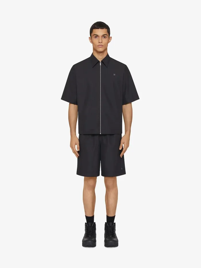 Givenchy Bermuda Shorts With 4G Detail Black Men Pants and Shorts