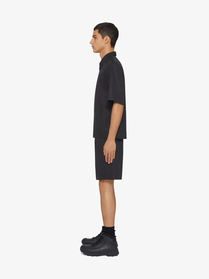 Givenchy Bermuda Shorts With 4G Detail Black Men Pants and Shorts